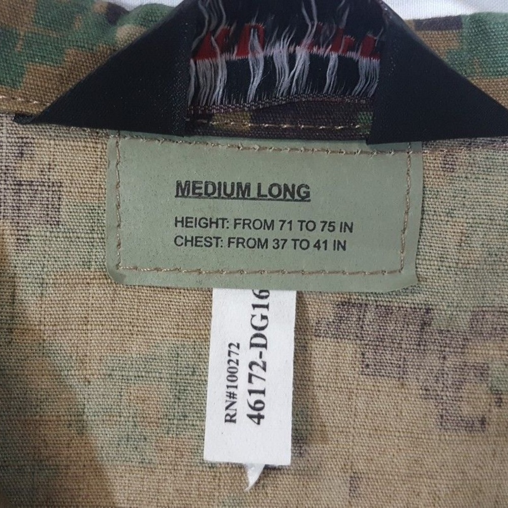Tru-Spec Digital Camo Jacket Green Size Medium Lng - Picture 4 of 4